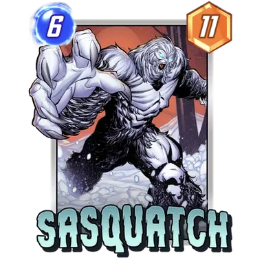 Sasquatch MARVEL SNAP card art