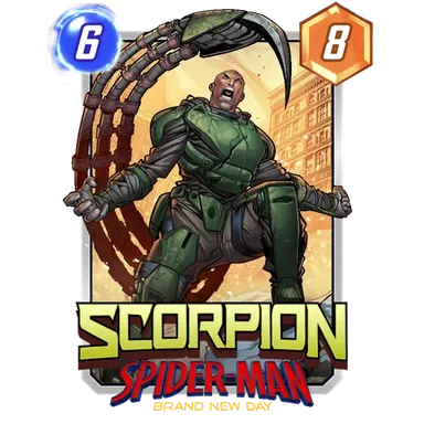 Scorpion Brand New Day MARVEL SNAP card art