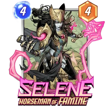 Selene Horseman of Famine MARVEL SNAP card art