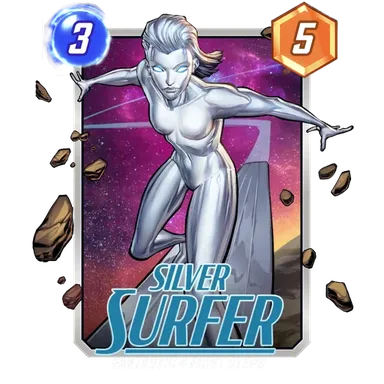 Silver Surfer First Steps MARVEL SNAP card art