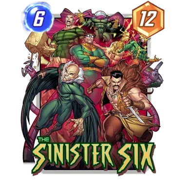 Sinister Six MARVEL SNAP card art