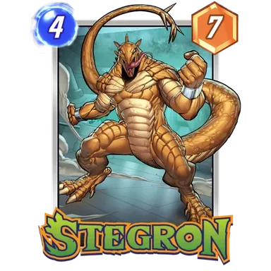 Stegron MARVEL SNAP card art