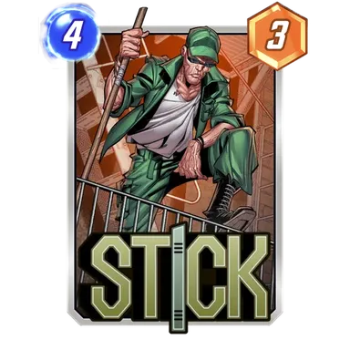 Stick card art