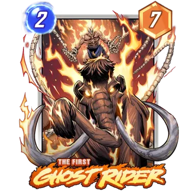 The First Ghost Rider MARVEL SNAP card art