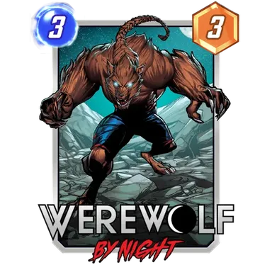 Werewolf By Night MARVEL SNAP card art