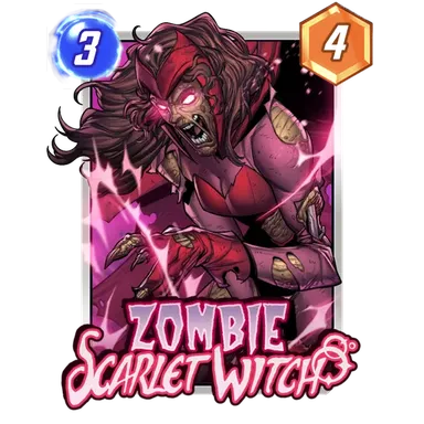 Zombie Scarlet Witch MARVEL SNAP card art