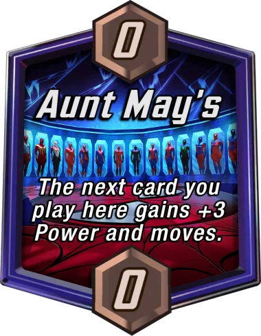 Aunt May's Marvel Snap location art