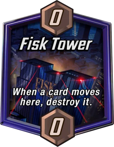 Fisk Tower Marvel Snap location art