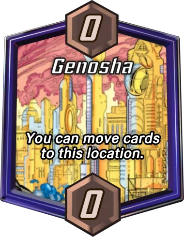 Genosha Marvel Snap location art
