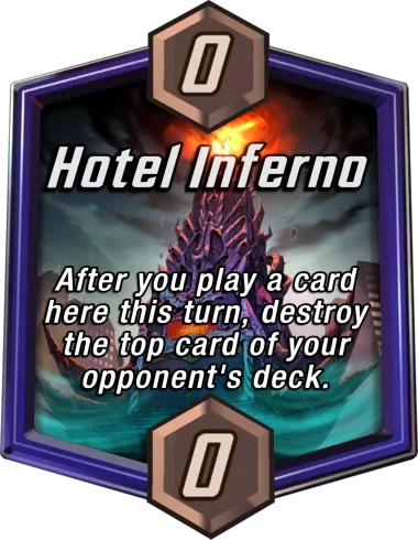 Hotel Inferno Marvel Snap location art