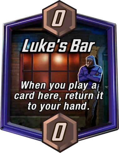 Luke's Bar Marvel Snap location art