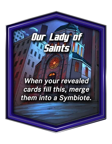 Our Lady of Saints Marvel Snap location art