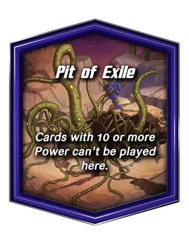 Pit of Exile Marvel Snap location art