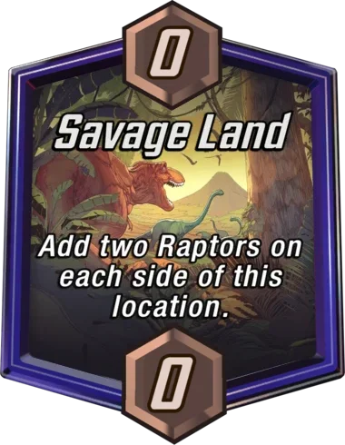 Savage Land Marvel Snap location art