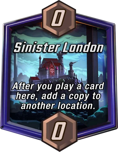 Sinister London Marvel Snap location art