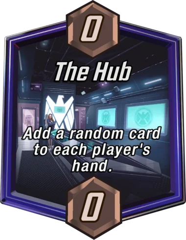 The Hub Marvel Snap location art
