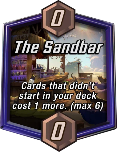The Sandbar Marvel Snap location art