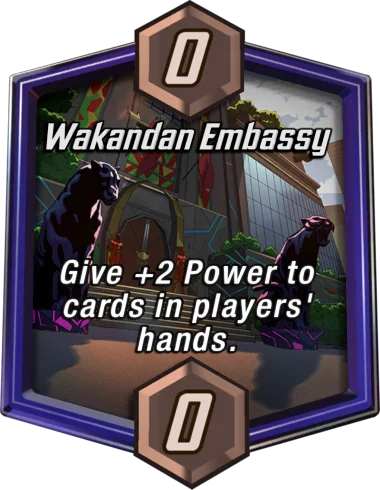 Wakandan Embassy Marvel Snap location art